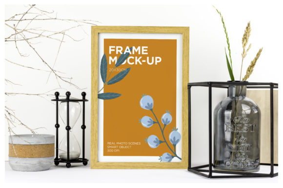 Download Natural Wood Frame Mockup - Wood frame mockup Collection