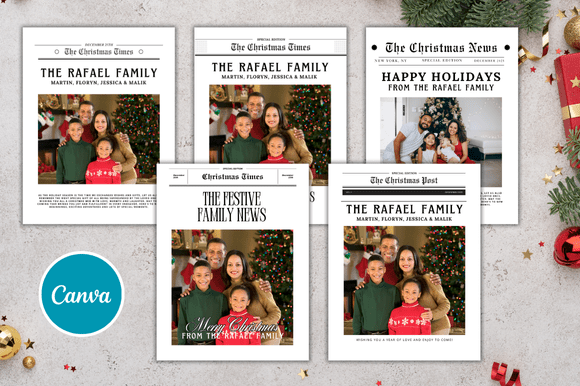 Download 5 Christmas Mockup Newspaper Bundle - Newspaper Collection