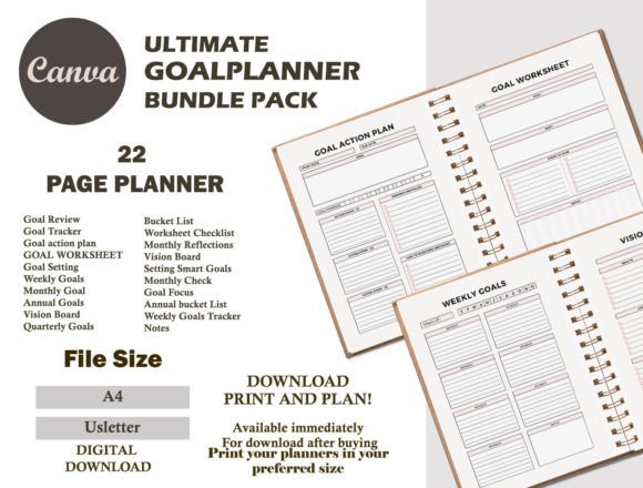 Download Goal Planner Template - Premium Resources