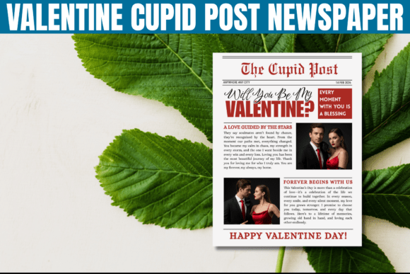 Download Cupid Post Newspaper Canva Template - Newspaper Collection