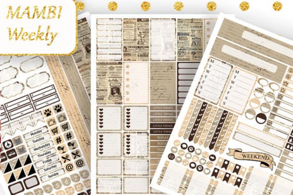 Download Planner Stickers Vintage Newspaper Print - Newspaper Collection