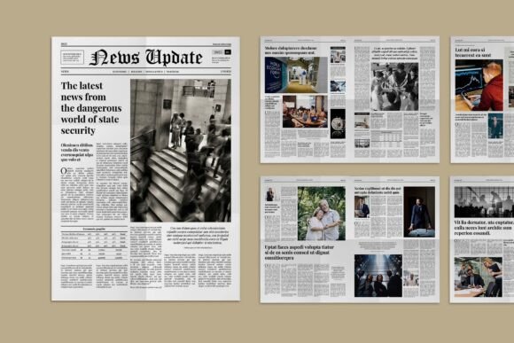 Download Modern Classic Newspaper Template - Newspaper Collection