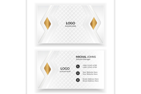 Download Luxury White Business Card Templates. - Card templates Collection